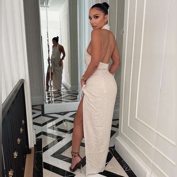 Naked Wardrobe The Linen Maxi Skirt - Picture 13 of 15